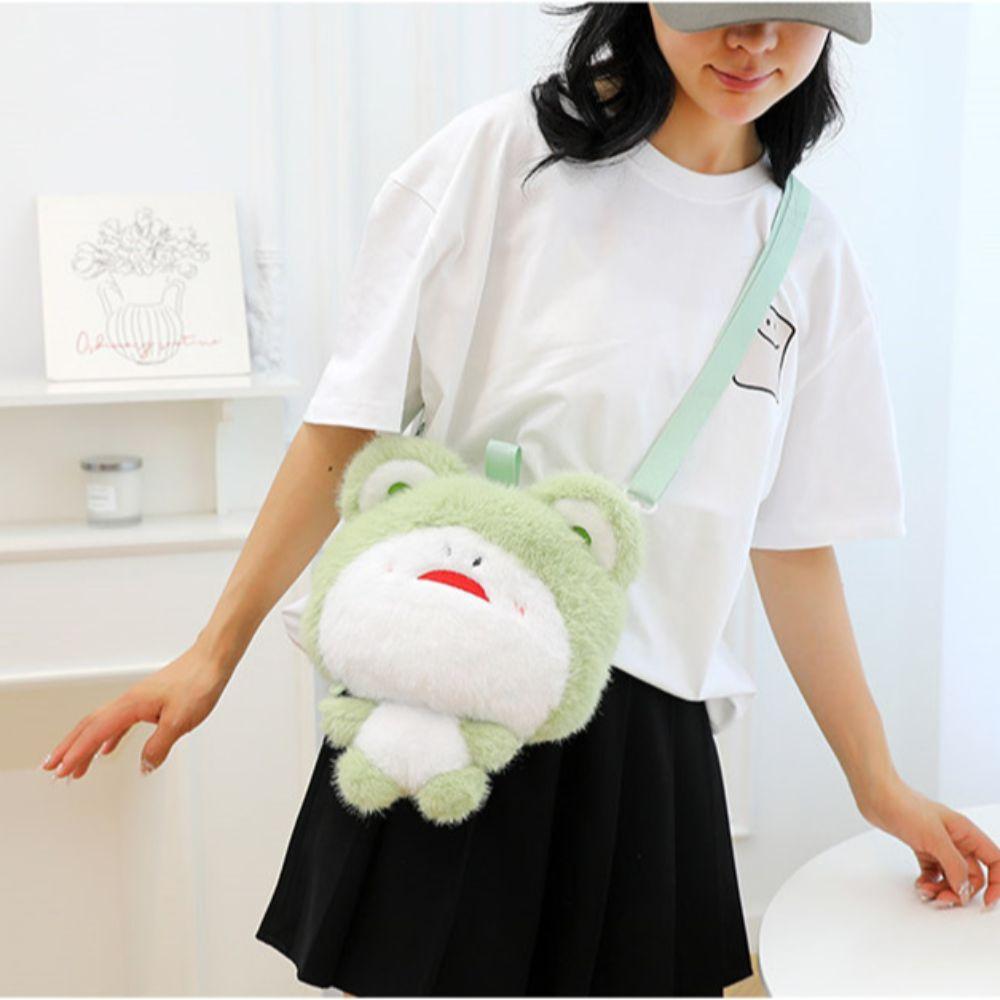 

Shiba Inu Strawberry Bear Backpack Little Frog Panda Plush Bag Kids Birthday Gift