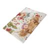 1pc Flower Highland Cow Print Flannel Blanket Various Size Living Room Sofa Nap and Leisure Blanket Soft and Machine Washable