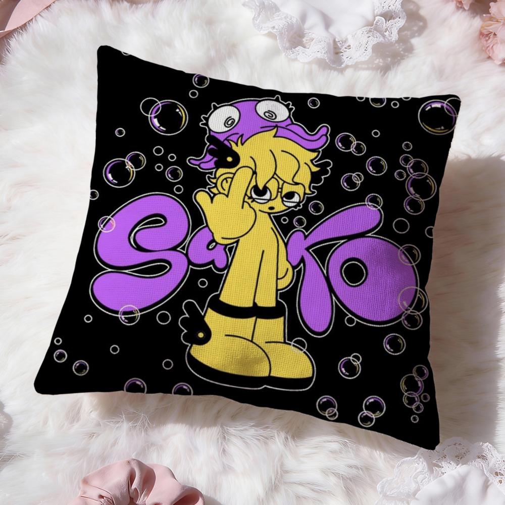 S-Saiko S-Sakura Spanish Cushion Cover Premium Comfort Reversible Pillow Cove -Two in One Design for Any Room & Car Interior