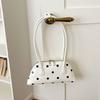 Sweet Leather Underarm Bag Lightweight Commuting Bag Cute Polka Dot Shoulder Bag  Party