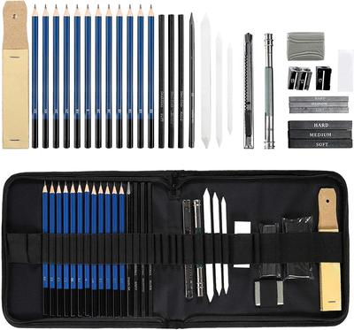 32ks Umelecká súprava skicovacích ceruziek Umelecká súprava skic a ceruziek