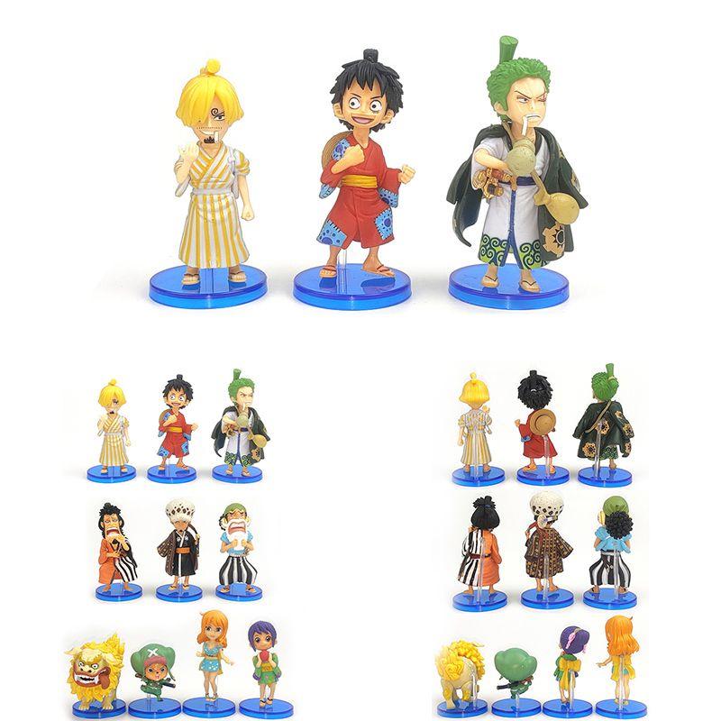 Stunning 10pcs One Piece Wano Country Action Figure Set Featuring Luffy Nami Chopper