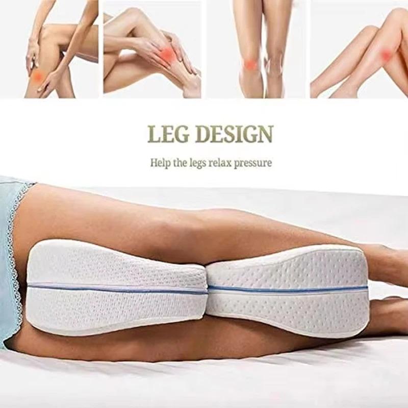 1PC Leg Pillow Memory Cotton Slow Rebound Leg Pillow Relieve Sciatica Accelerate Blood Circulation Alleviate Lower Back Leg Pain