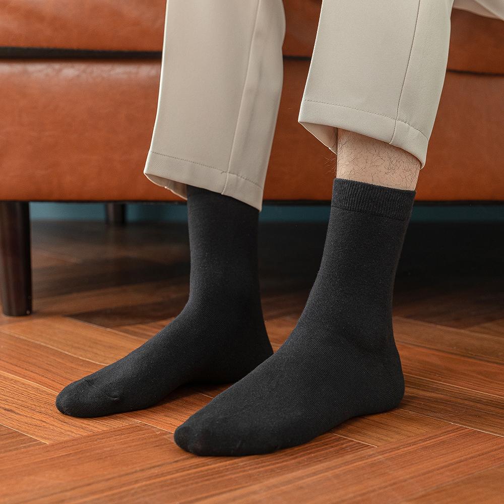10 Pairs New Men's Cotton Socks New Styles Black Business Men Socks Soft Breathable Autumn Spring for Male White