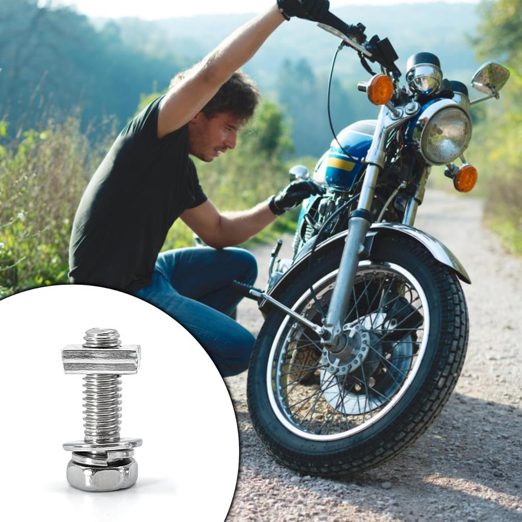 56pcs Motorcycle Battery Bolts M6x10/12/16/20mm 28 Sets Bolts Square Nuts