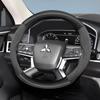 Suitable for Suede Matte Carbon Fiber Texture Steering Wheel Cover Suitable for Outlander 3 XL L200 Lan