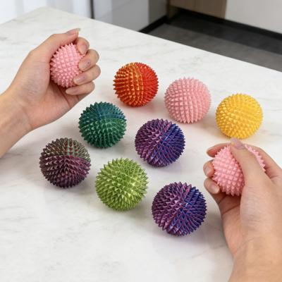 3D Printed Spiky Massage Ball Stress Relief Spiked Massager Roller Plantar Fasciitis Physical Therapy Hand Relief Tools