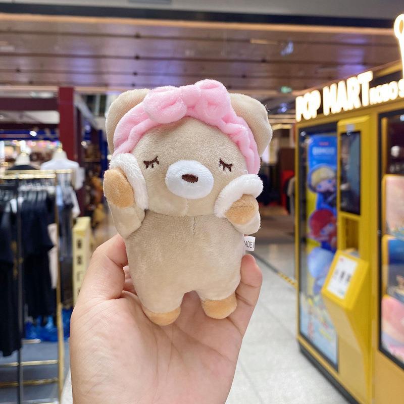Wow Creative Plush Toy: Pig, Bear, Rabbit Pendant - Small Doll Keychain for Backpack or Claw Machine.