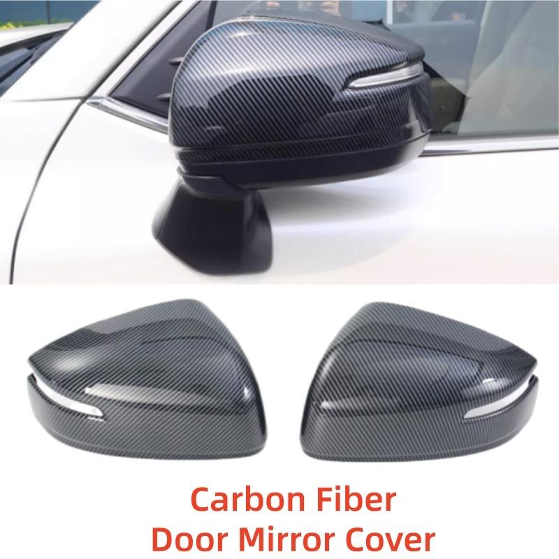 Car Upgrade ABS Carbon Rearview Accessories Plated Door Mirror Cover Trim Paste Style For Toyota Land Cruiser LC300