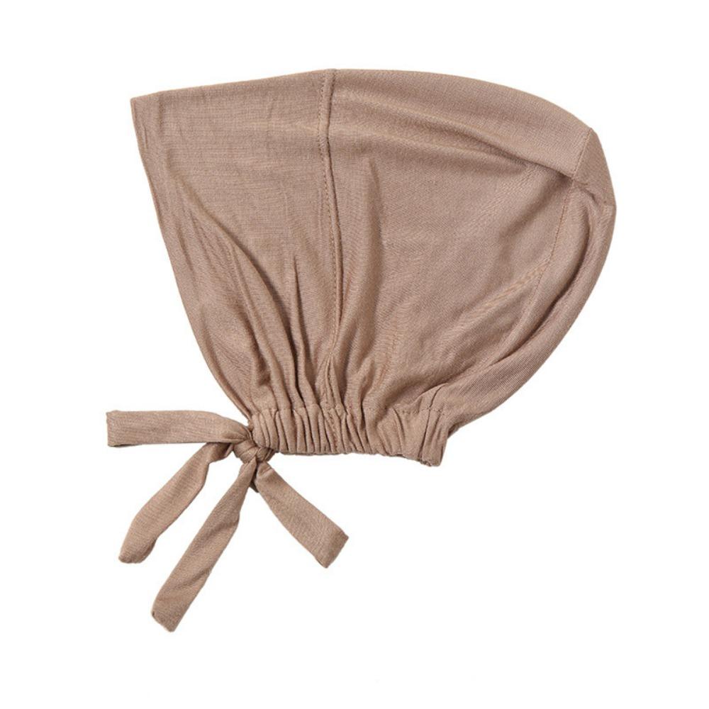 Breathable Headscarf Hat Adjustable Muslim Bonnet Fashion Accessories Inner Caps  Muslim Women