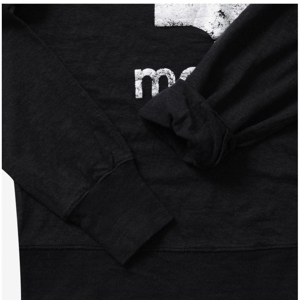 ISabelle Marant TS0005fa A1n10e 01bk Klowia Clovia Linen Women S Long Sleeve Tee