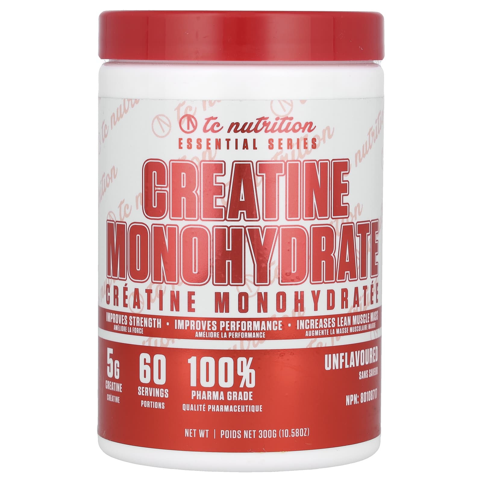 

TC Nutrition, Essential Series, Creatine Monohydrate, Unflavored, 10.58 oz (300 g)
