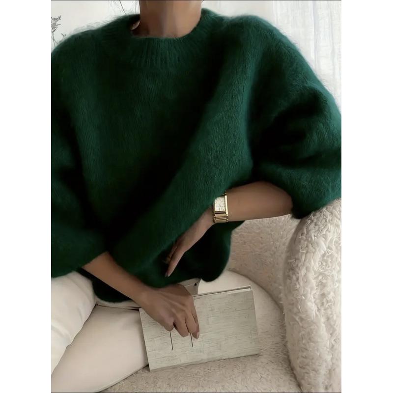 2026 Spring/Summer Women's Loose Fit Casual Plush Sweater - European & American Style