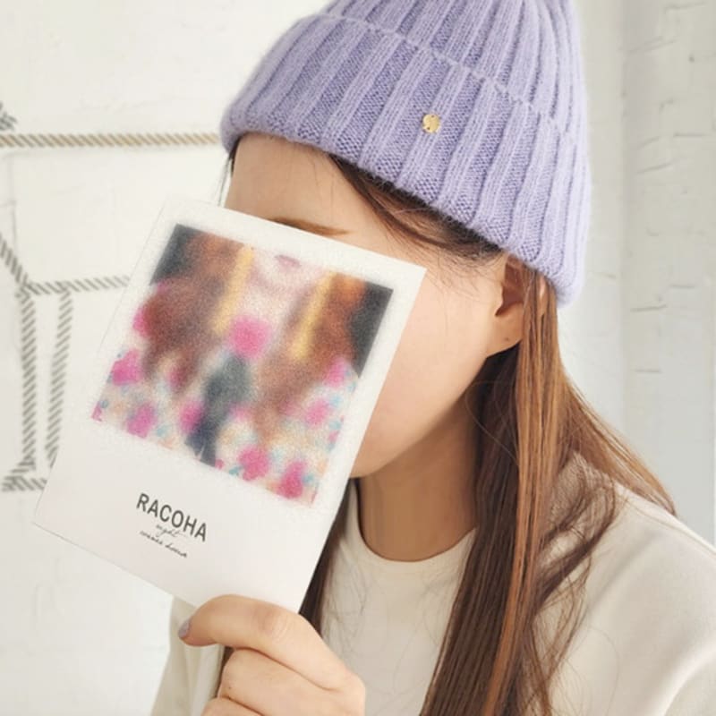 

RACOHA Уютная вязаная шапка-бини из ангоры dark green