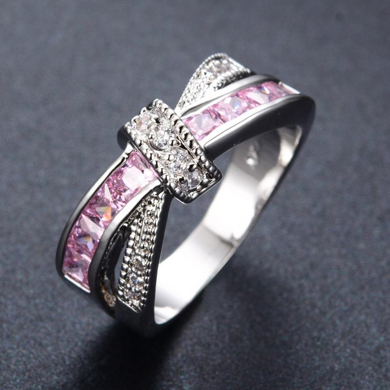 

Simple personality accessories ring cross bow retro ins style