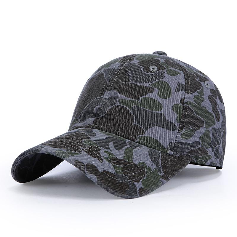 Vintage Camo Baseball Cap, Adjustable Distressed Dad Hat, Outdoor Hunting Sun Hat for Men Women
