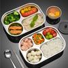 Deep Square 316 Stainless Steel Lunch Plate