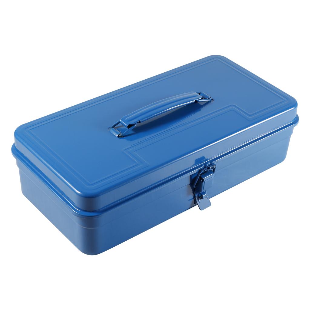 Iron Tool Box Portable Tool Chest with Metal Latch Closure and Handle Multi-purpose Metal Tools Boxes for Household Workshop Car
