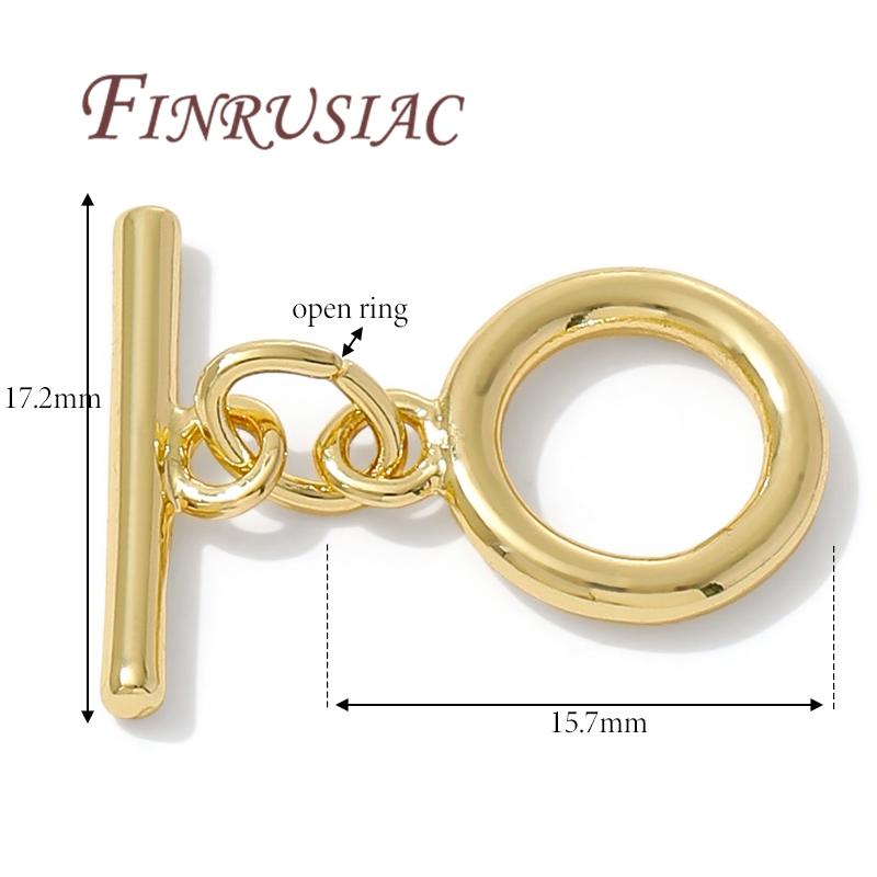 18K Gold Plated Toggle Clasp For Jewelry,Bracelets Locks,OT Clasp For Jewellery,Necklace Clasps Connectors,DIY Accessories