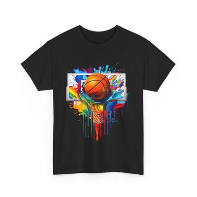 Basketball T-Shirt Mens Womens Tees Top, Basketball Splash Baller Sports Lovers Player Shirt