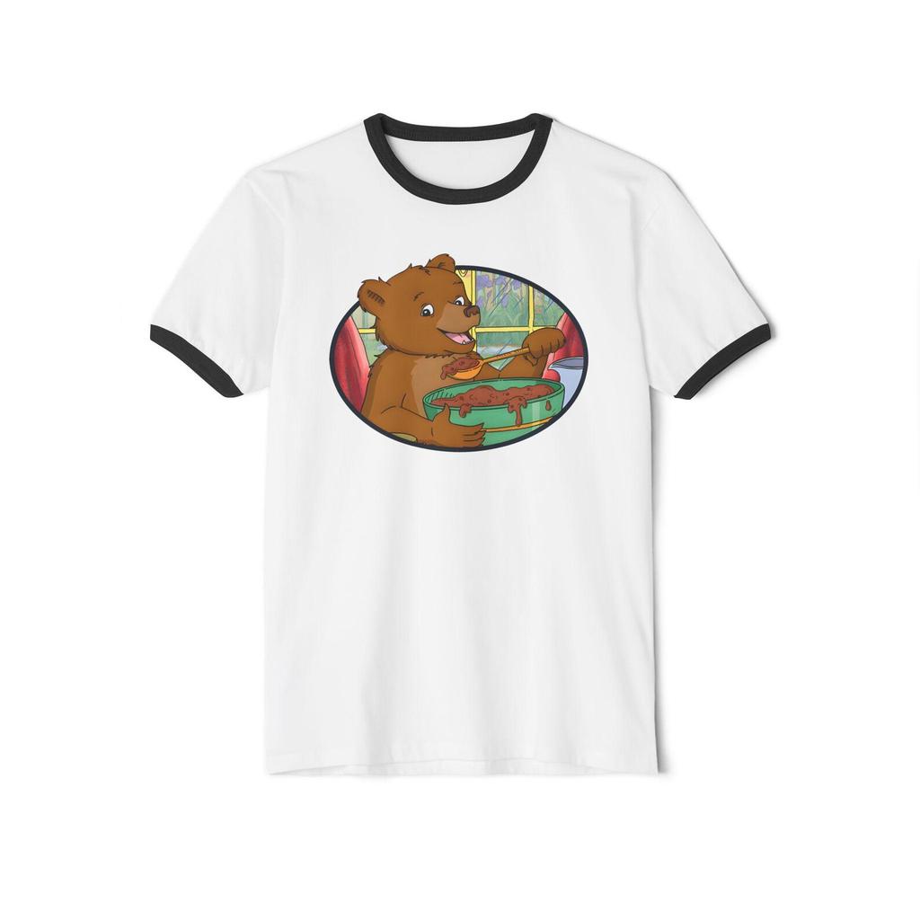Little Bear Canadian Cartoon TV Series Logo Ringer T-Shirt