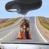 Yousheng Peking Oper Figur Acryl Dekoration 2D Flach Chinesischer Stil Cartoon Mädchen Oper Weibliche Rolle Auto Rückspiegel Hängeornament Anhänger