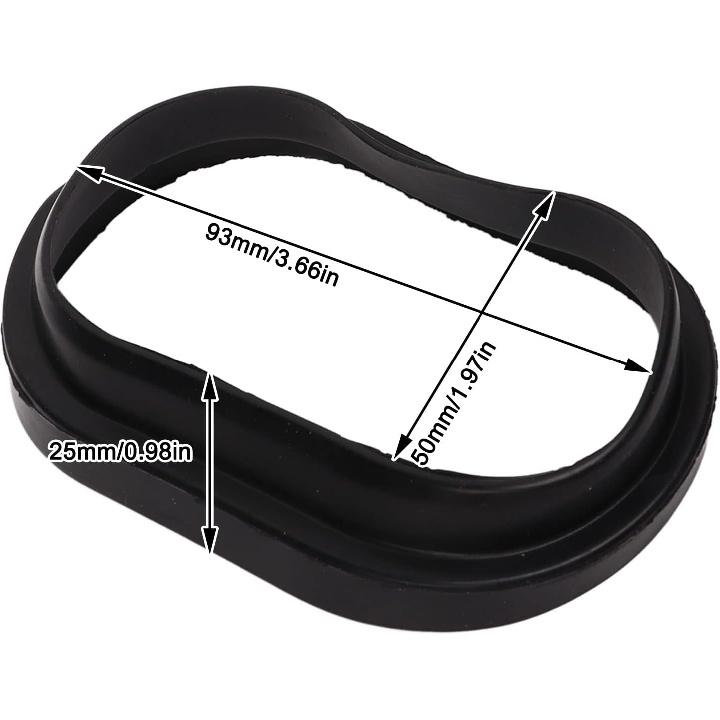 Intake Pipe Seal Boot 2 Pcs Air Intake Tube Duct Rubber Boot Inlet Pipe Seal Replacement for Suzuki GSXR 600 750 1000