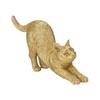 Ubia Metal Pet Stretch X 2 X Doll Animal Garden Cat, Gold, 8.5 4.5 Cm, Figurine, Ornament, Decor, Cat, H24018-J12