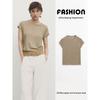 Za2025 Summer New Product Women's Clothes Basic Style Silm Slim Looking Shoulder Round Neck Short Sleeve T-shirt 06220937 730