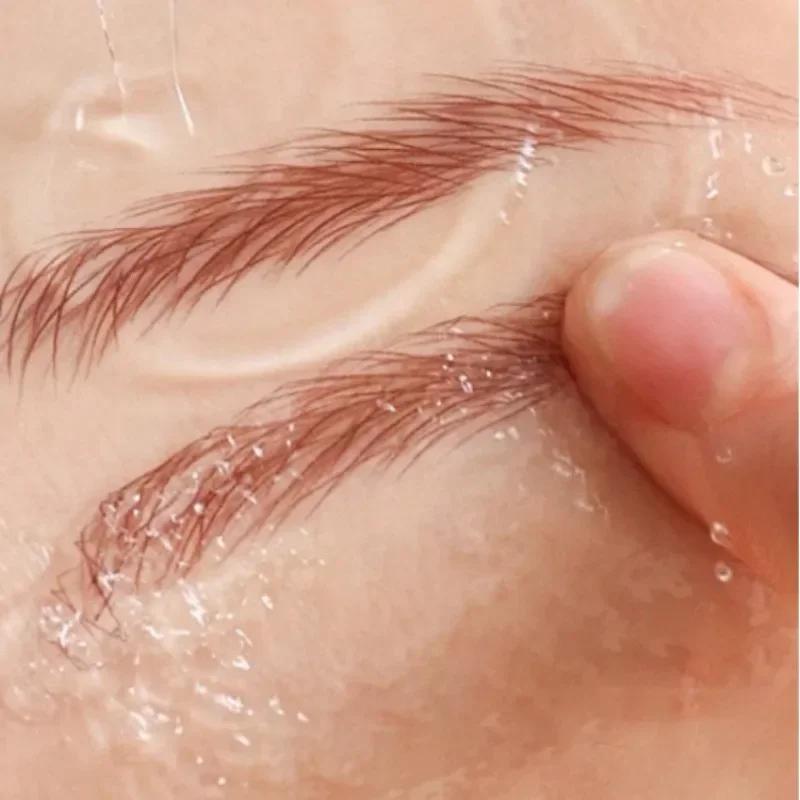 3D Dye Eyebrow Pencil Hairline Anti-smudge Waterproof Lasting Black Brown Brows Large Brush Natural Wild Eyebrow Enhancers Cream