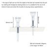 5Pcs Golf Step Down Tees Plastic Golf Ball Tees Adjustable Height Golf Tees Replacement Golf Training Ball Tees Gift