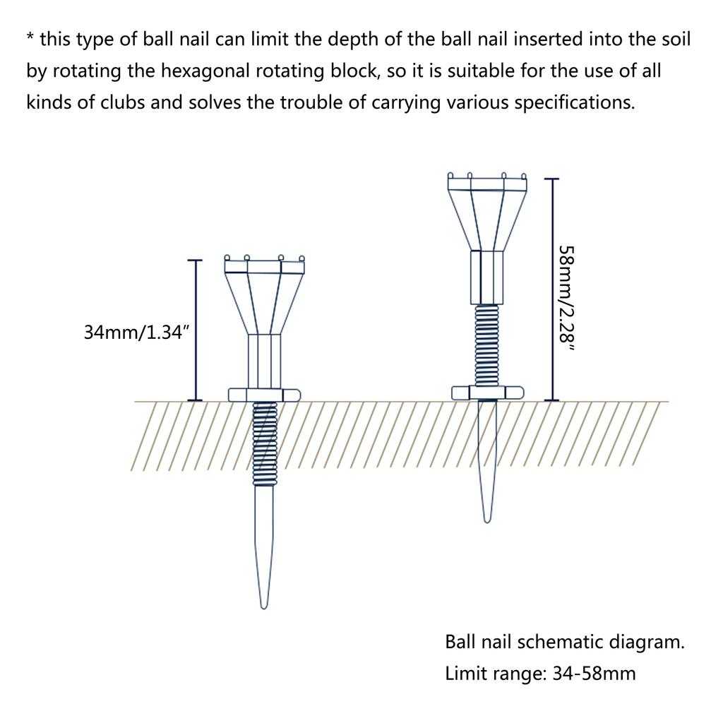 5Pcs Golf Step Down Tees Plastic Golf Ball Tees Adjustable Height Golf Tees Replacement Golf Training Ball Tees Gift