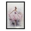 Enchanting Ballerina Dance Enchanting Ballerina Dance, 30X40 Cm, Dark Brown Wooden Frame, 230 Gsm Matte Paper