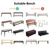Rectangle Stool Covers Long Bench Seat Furniture Protector Removable Elastic Chair for Living Room Hotel