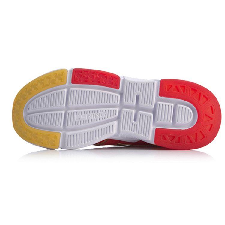 Li Ning 001 Cushioning Slip Resistant Abrasion Resistant Low Top Casual Shoes Men's Red AGLP153-1