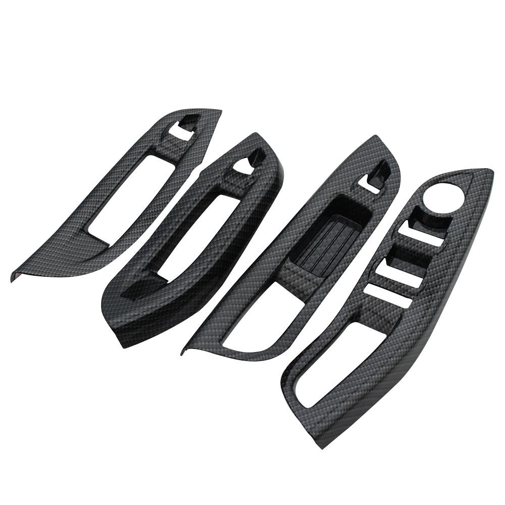 

Для Ford Focus 3 MK3 2015 2016 2017 2018 LHD Панель Стеклоподъемника Двери Рамка Декоративная Накладка Наклейка Аксессуары для Интерьера