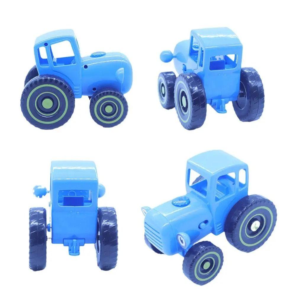 

With Music Light Mini Blue Tractor Sliding Toy Musical Car Model Car Farmer Toy Kids Toy синій
