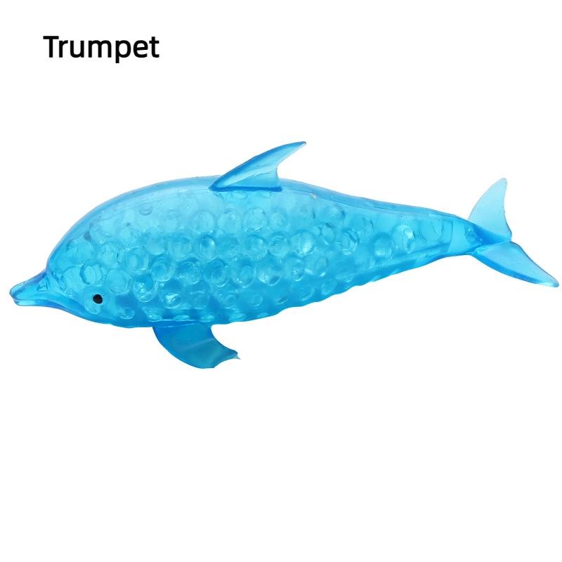 

1Pcs Stretchy Stress Squish Ball Shark Stress Balls Dolphin Squeeze Ball Sea Animal Decompression Toys For Kids Adults