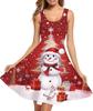 Summer Dress Casual Sleeveless Vest Cotton Skating Vest Short Medium and Long Dress
