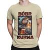 Bobr Bober Kurwa Beaver Boberek Beer And Football T-Shirts for Men Pure Cotton T Shirts Short Sleeve Tee Shirt Party Clothes