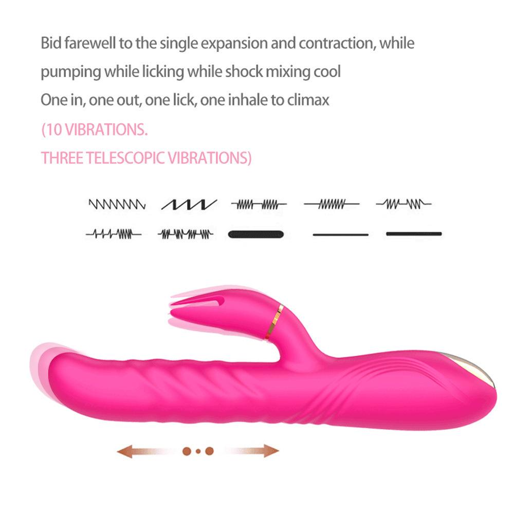 Adult Products Charging G-Spot Telescopic Vibration Massage AV Stick Multi-Head Replacement Tmall