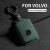 Leather Car Key Case Cover For Volvo S60 S90 XC40 XC60 XC90 V60 V90 T6 T8 Car Keychain Protector Shell Decorative Accessories