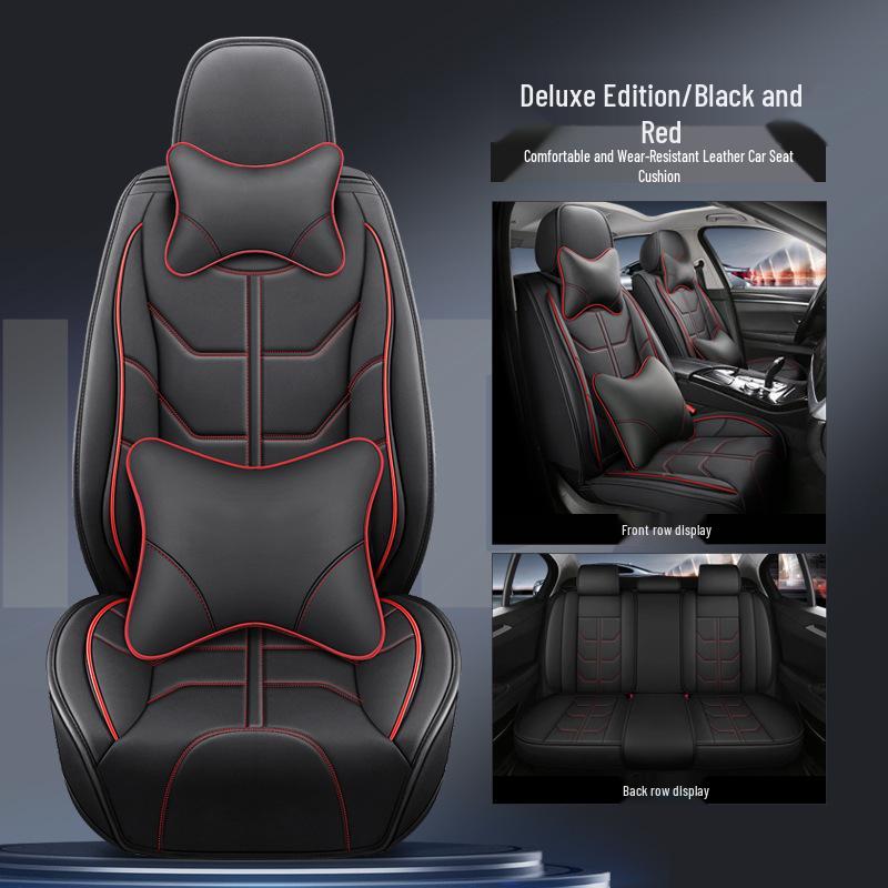 ZRV Fengshen AX7 Mach Edition Emgrand Thor Leather Car Seat Cushion - Universal Fit, Four Seasons, Eight-Pack Abs