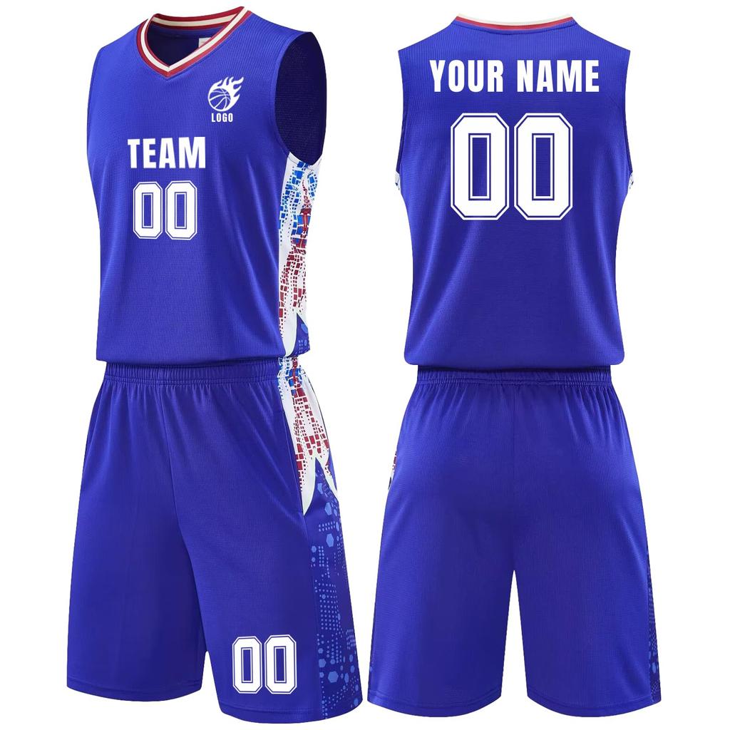 Anpassbares Basketball-Trikot und Shorts-Set Personalisierte Teamuniformen Ärmellose Sportbekleidung Leichtes atmungsaktives Gewebe für Erwachsene und Jugendliche