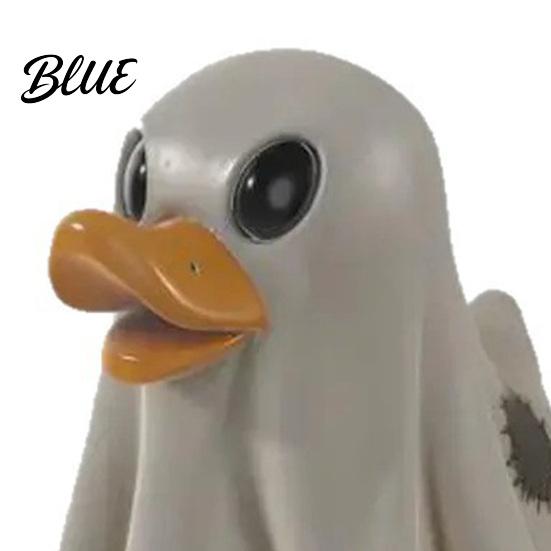 Halloween Decoration Resin Rubber Duck Cute Decor with Big Eyes & Orange Beak Party Duck Fade-Resistant for Indoor Outdoor Desktop Garden