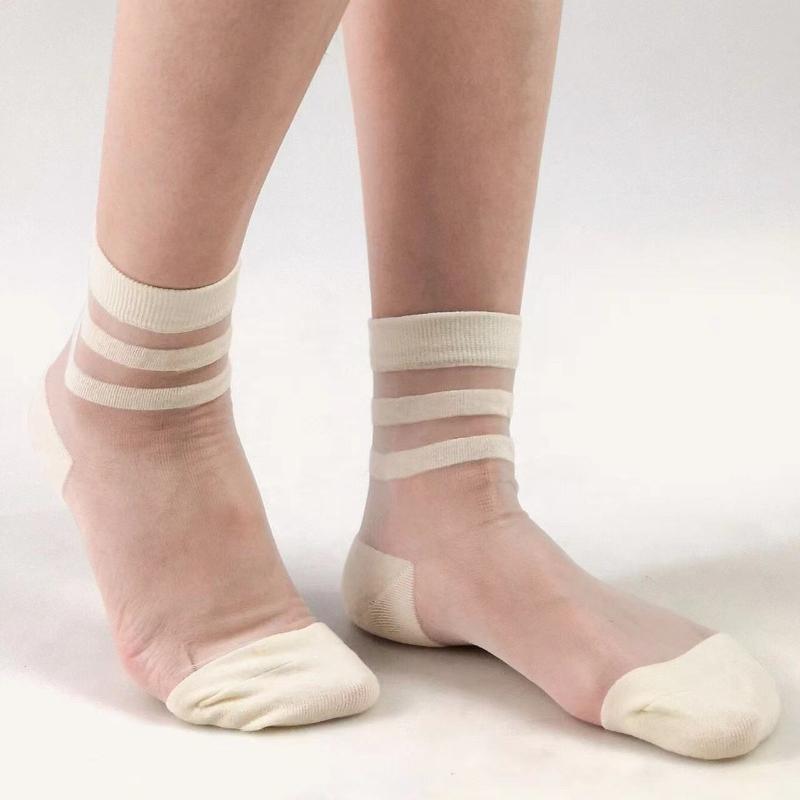 

Сексуальные кружевные сетчатые носки из смешанного волокна, прозрачные эластичные сетчатые носки до щиколотки, тонкие женские крутые носки one size светло-желтого