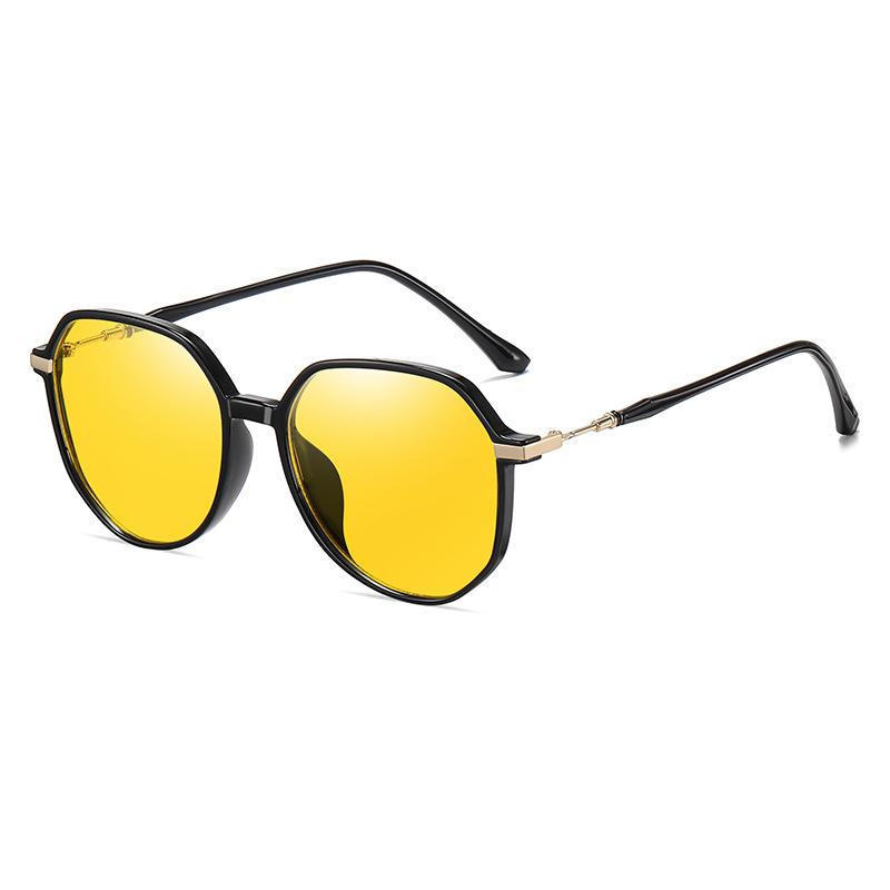 Yellow Anti-Radiation Glasses, Golden Female Myopia Femtosecond Postoperative Eye Protection Glasses, Male Anti-Blue Flat Glasses 3810