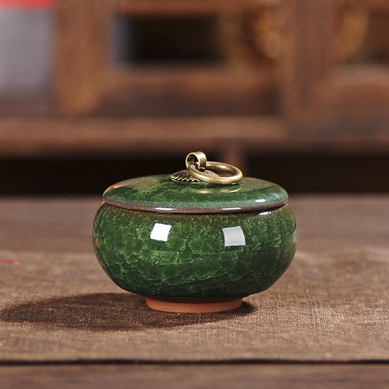 Tea Coffee Sugar Storage Jar China Crafts Decoration Mini Ceramic Jar Kitchen Storage Bottles & Jars Containers Home Decor New