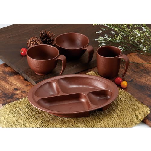 Skater Wood Grain Easy To Hold Cup 290ml Brown Made In Japan NMGS1H-A
