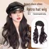Women's Hat with Integrated Long Curly Wig – 2025 Style for Volume and Warmth